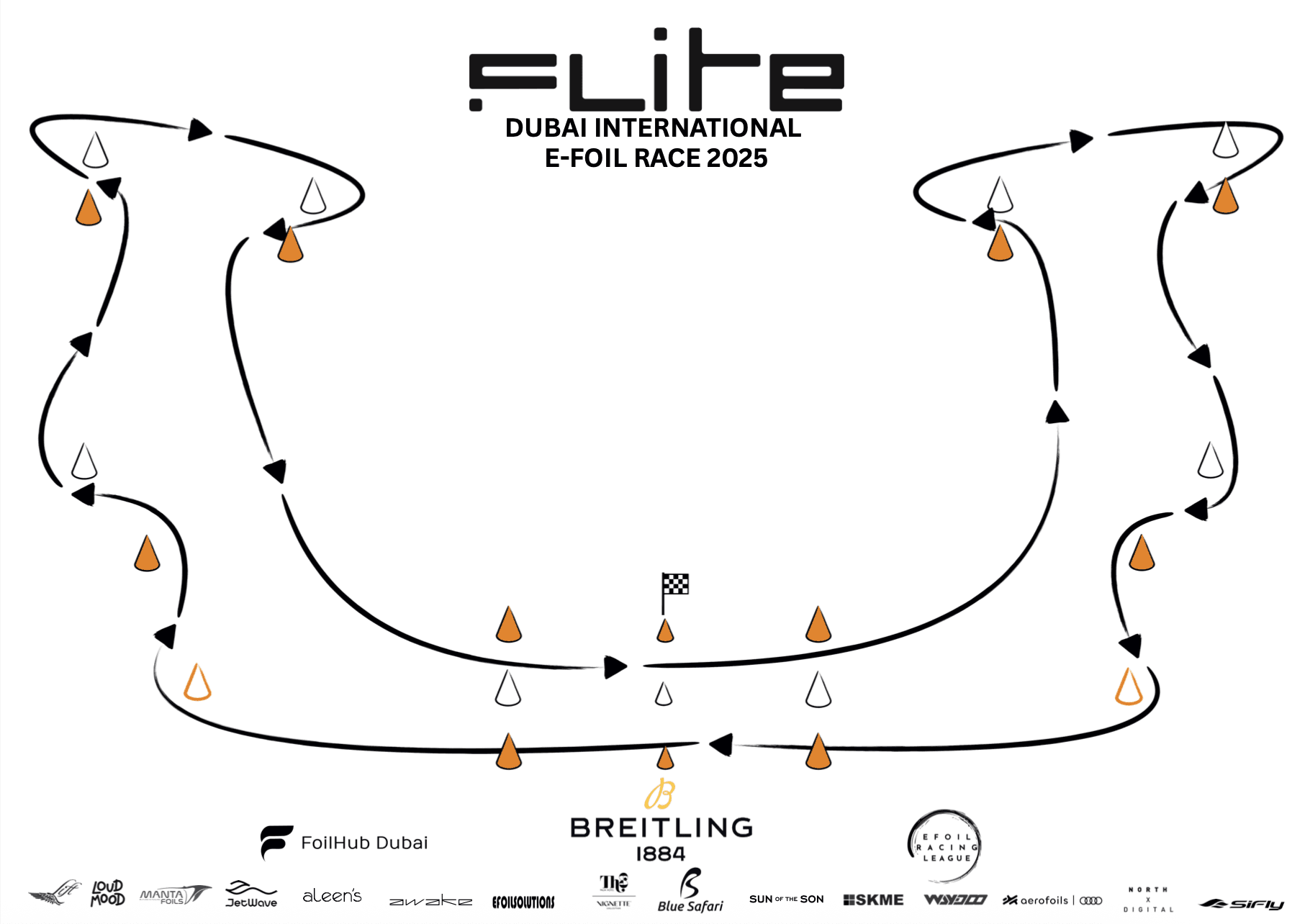 Course Layout — E-Foil Race race course map