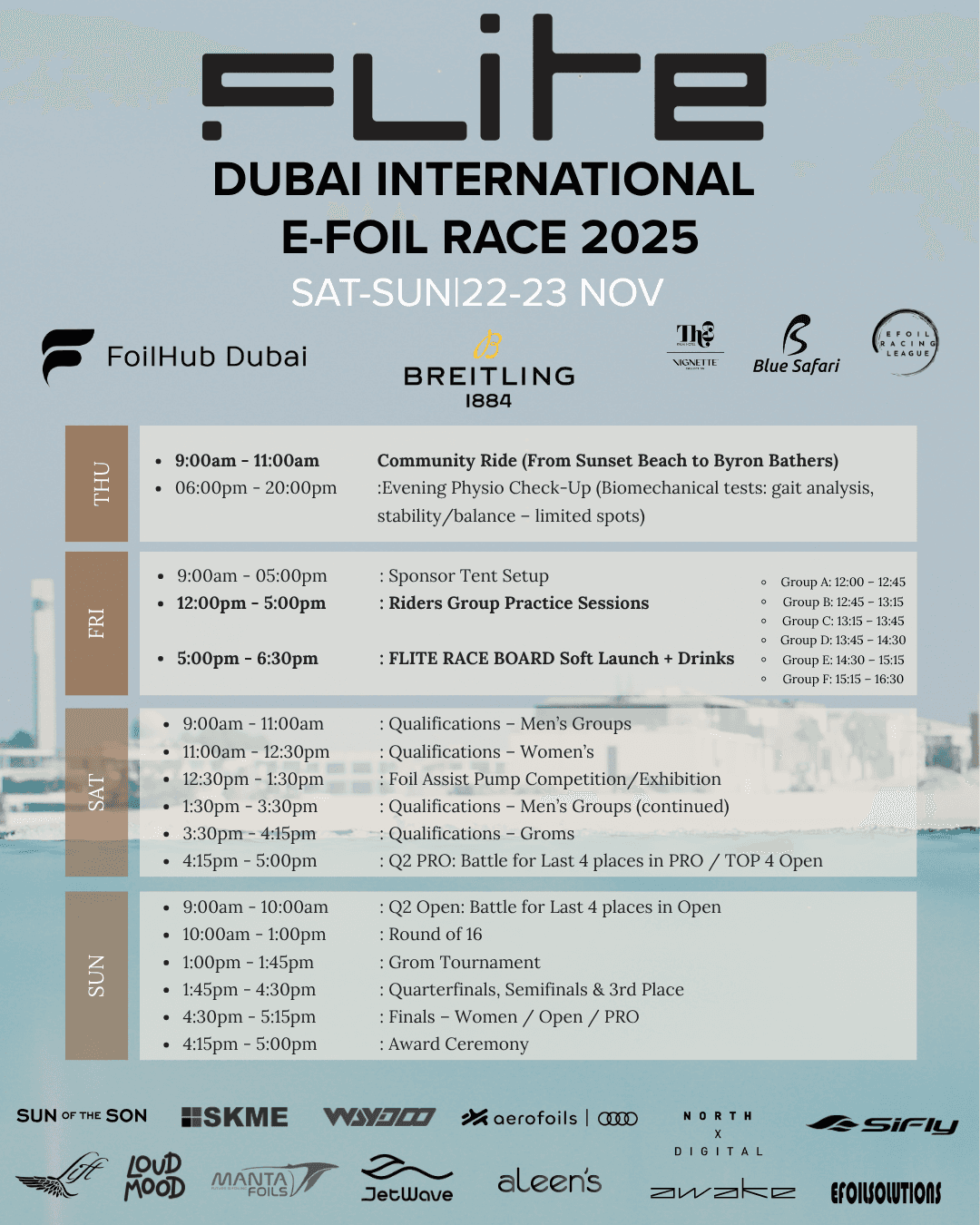 Schedule & Attractions poster