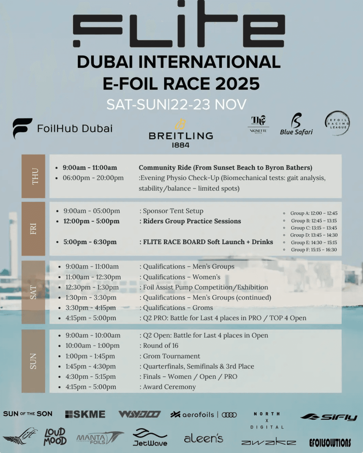 Schedule & Attractions poster